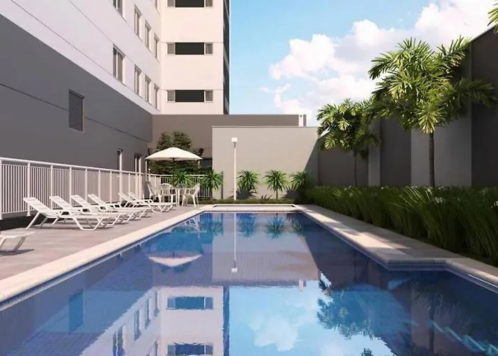 Studio com piscina e academia 88A a 200m do metrô Brás